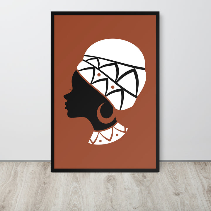 Elegant African Queen Framed poster