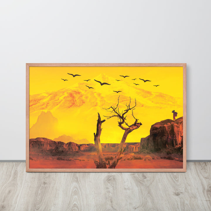 Desert Exploration Landscape Framed poster