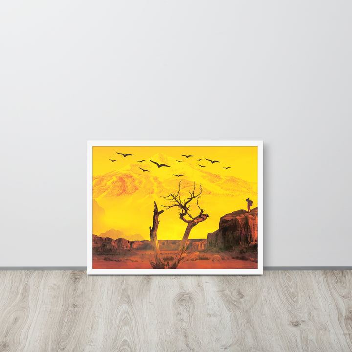 Desert Exploration Landscape Framed poster