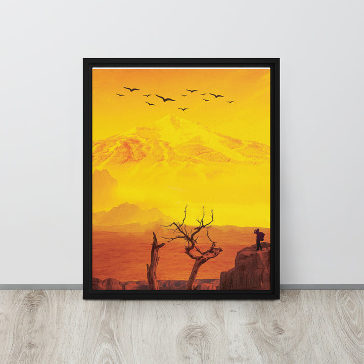 Desert Exploration Framed canvas