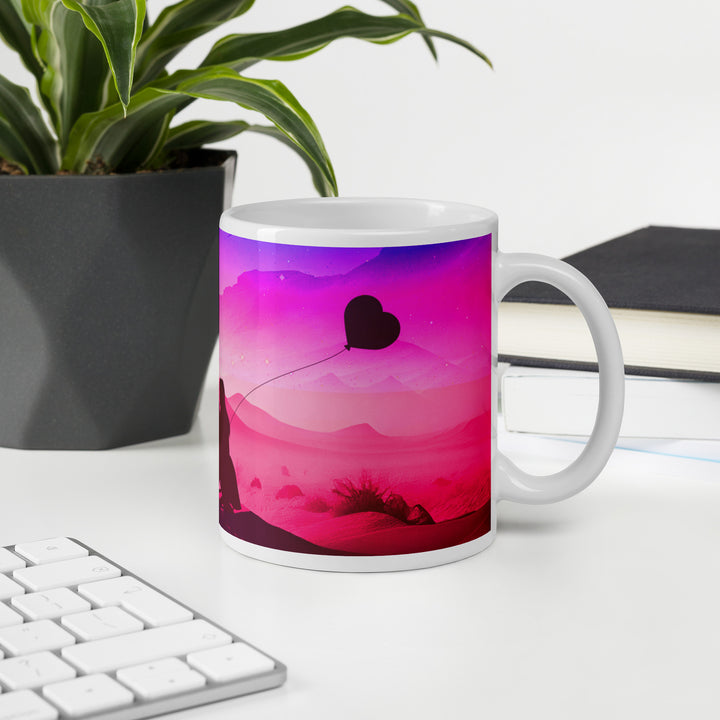 Lovely Couple White glossy mug