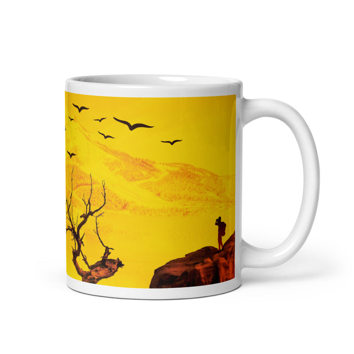 Desert Landscape White glossy mug