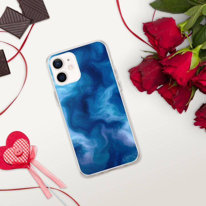 Blue Watercolor iPhone Case