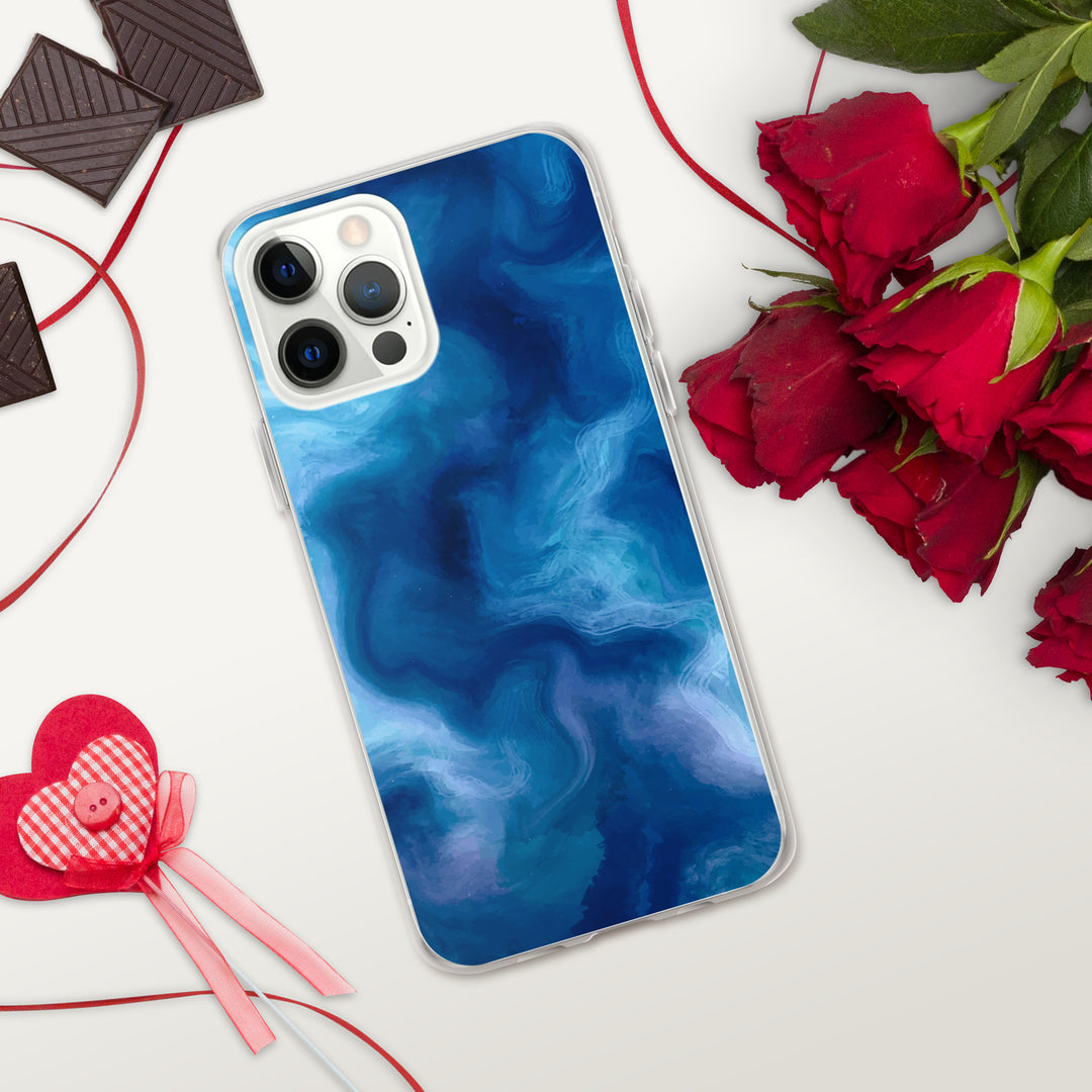 Blue Watercolor iPhone Case