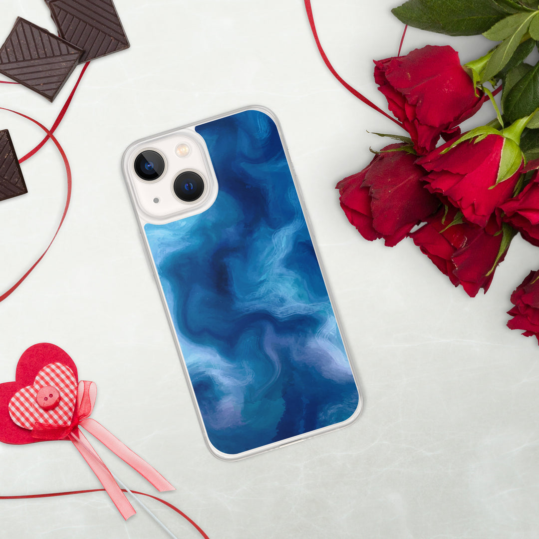 Blue Watercolor iPhone Case